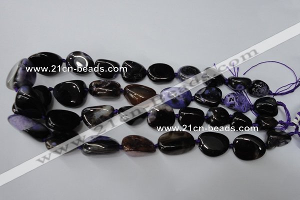 CAG5530 15.5 inches 14*18mm - 22*32mm nuggets agate gemstone beads