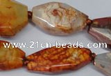 CAG5532 15.5 inches 15*22mm - 15*30mm freeform agate gemstone beads