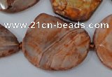 CAG5533 15.5 inches 20*25mm - 25*35mm freeform agate gemstone beads