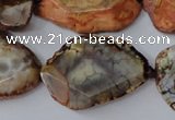 CAG5534 15.5 inches 20*25mm - 25*32mm freeform agate gemstone beads