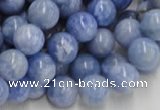 CAG554 16 inches 12mm round blue agate gemstone beads wholesale