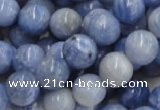 CAG555 16 inches 14mm round blue agate gemstone beads wholesale