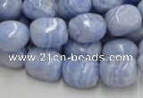 CAG556 16 inches 13*18mm freeform blue agate beads wholesale