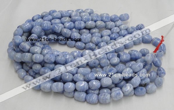 CAG556 16 inches 13*18mm freeform blue agate beads wholesale