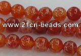 CAG5561 15.5 inches 6mm round natural fire agate beads wholesale