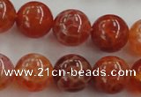 CAG5563 15.5 inches 10mm round natural fire agate beads wholesale