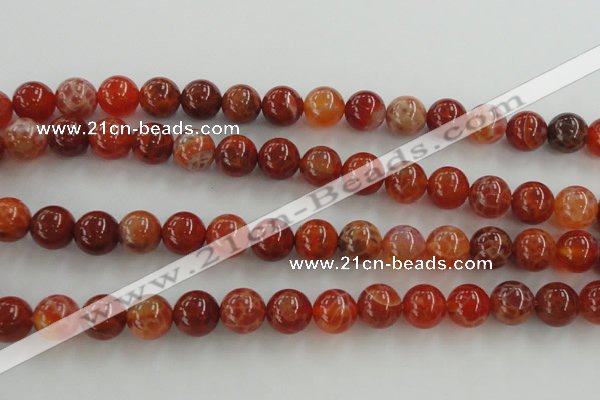 CAG5563 15.5 inches 10mm round natural fire agate beads wholesale