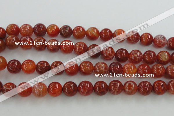 CAG5564 15.5 inches 12mm round natural fire agate beads wholesale