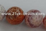 CAG5567 15.5 inches 18mm round natural fire agate beads wholesale