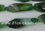 CAG5573 15 inches 15*25mm - 15*45mm faceted nuggets agate beads