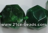 CAG5593 15 inches 10*12mm - 25*27mm faceted nuggets agate beads