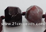 CAG5594 15 inches 10*12mm - 25*27mm faceted nuggets agate beads