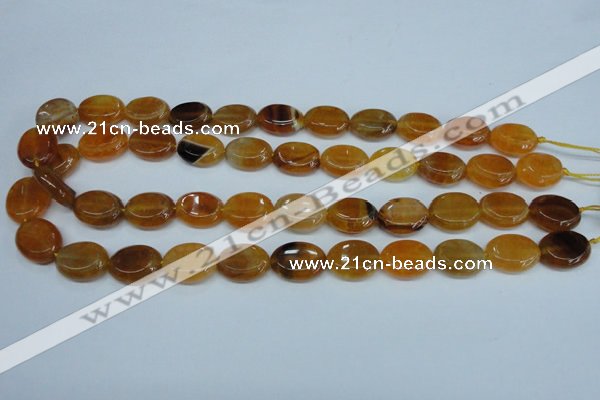 CAG5623 15 inches 13*16mm oval dragon veins agate beads wholesale