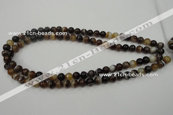 CAG5901 15 inches 8mm round Madagascar agate gemstone beads