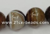 CAG5907 15 inches 20mm round Madagascar agate gemstone beads