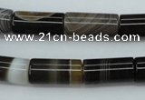 CAG5919 15 inches 10*20mm tube Madagascar agate gemstone beads