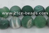 CAG5927 15 inches 10mm round matte druzy agate beads wholesale