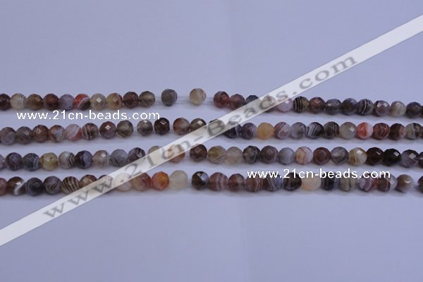 CAG5960 15.5 inches 6mm faceted round botswana agate beads wholesale