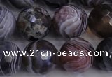 CAG5964 15.5 inches 14mm faceted round botswana agate beads wholesale