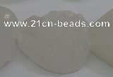 CAG5982 15.5 inches 30mm heart white agate gemstone beads