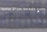 CAG5993 15.5 inches 4*6mm faceted rondelle blue lace agate beads