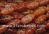 CAG606 15.5 inches 15*20mm rice natural fire agate beads wholesale