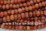 CAG615 15.5 inches 4*8mm rondelle natural fire agate beads