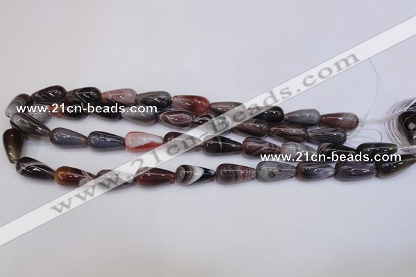 CAG6346 15 inches 10*20mm teardrop botswana agate beads