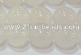 CAG6504 15.5 inches 12mm round Brazilian white agate beads