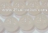 CAG6506 15.5 inches 16mm round Brazilian white agate beads