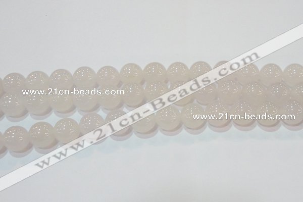 CAG6506 15.5 inches 16mm round Brazilian white agate beads