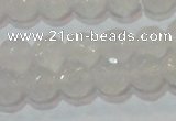 CAG6514 15.5 inches 12mm faceted round Brazilian white agate beads