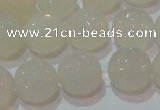 CAG6516 15.5 inches 16mm faceted round Brazilian white agate beads