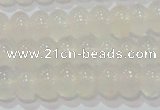 CAG6521 15.5 inches 5*8mm rondelle Brazilian white agate beads