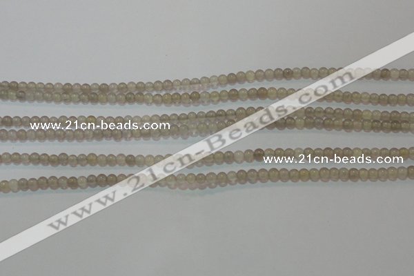 CAG6530 15.5 inches 3mm round Brazilian grey agate beads