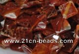 CAG654 15.5 inches 10*10mm faceted rhombic natural fire agate beads