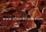 CAG655 15.5 inches 12*12mm faceted rhombic natural fire agate beads