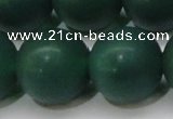 CAG6575 15.5 inches 20mm round matte green agate beads wholesale