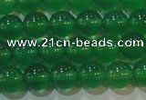 CAG6604 15.5 inches 6mm round green agate gemstone beads