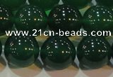 CAG6608 15.5 inches 14mm round green agate gemstone beads