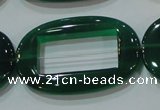 CAG6646 15.5 inches 25*38mm oval green agate gemstone beads