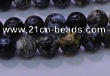 CAG6650 15.5 inches 4mm round blue ocean agate gemstone beads