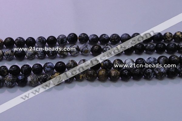 CAG6652 15.5 inches 8mm round blue ocean agate gemstone beads