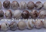 CAG6660 15.5 inches 4mm round Mexican crazy lace agate beads