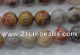 CAG6670 15.5 inches 4mm round natural crazy lace agate beads