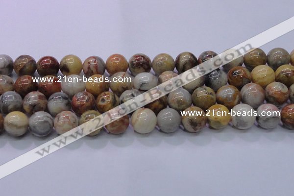 CAG6676 15.5 inches 16mm round natural crazy lace agate beads