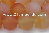 CAG6692 15 inches 12mm round multicolor pilates agate beads