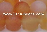 CAG6694 15 inches 16mm round multicolor pilates agate beads