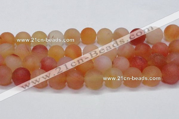 CAG6696 15 inches 20mm round multicolor pilates agate beads