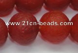 CAG6703 15 inches 14mm round red pilates agate beads